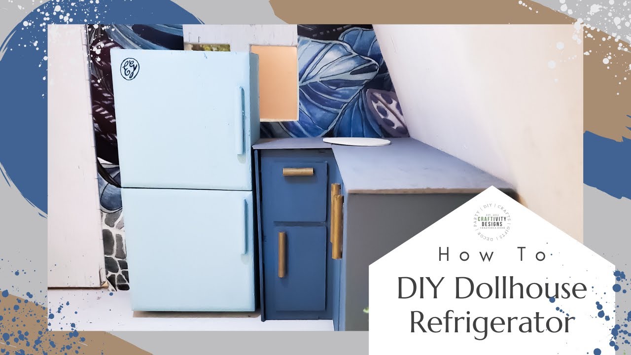How to Make a DIY Dollhouse Refrigerator