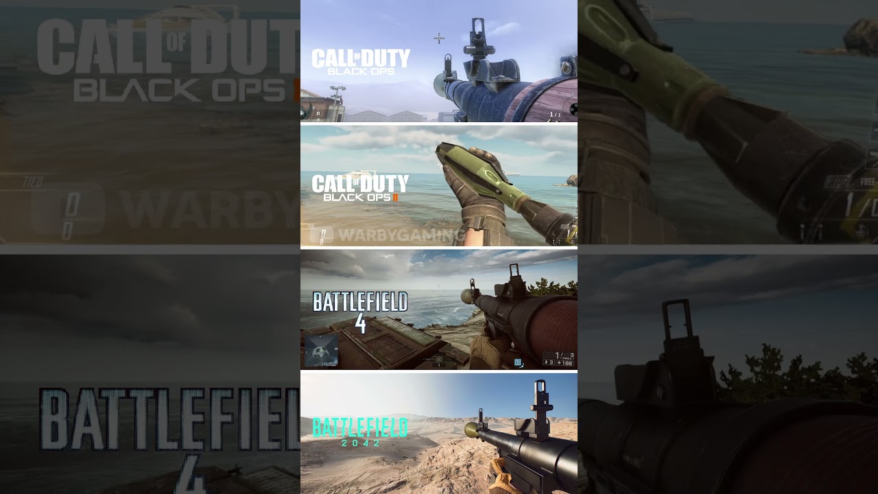 RPG Comparison | BO1 vs BO2 vs Battlefield 4 vs Battlefield 2042