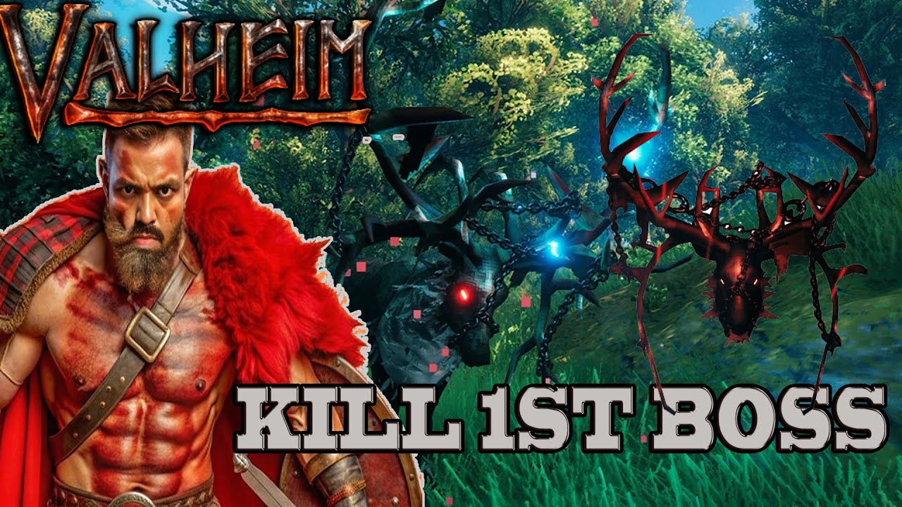 VALHIEM's 1ST BOSS KILL in 30 Minutes FLAT | #valheim #valheimbosskill #valheimlive