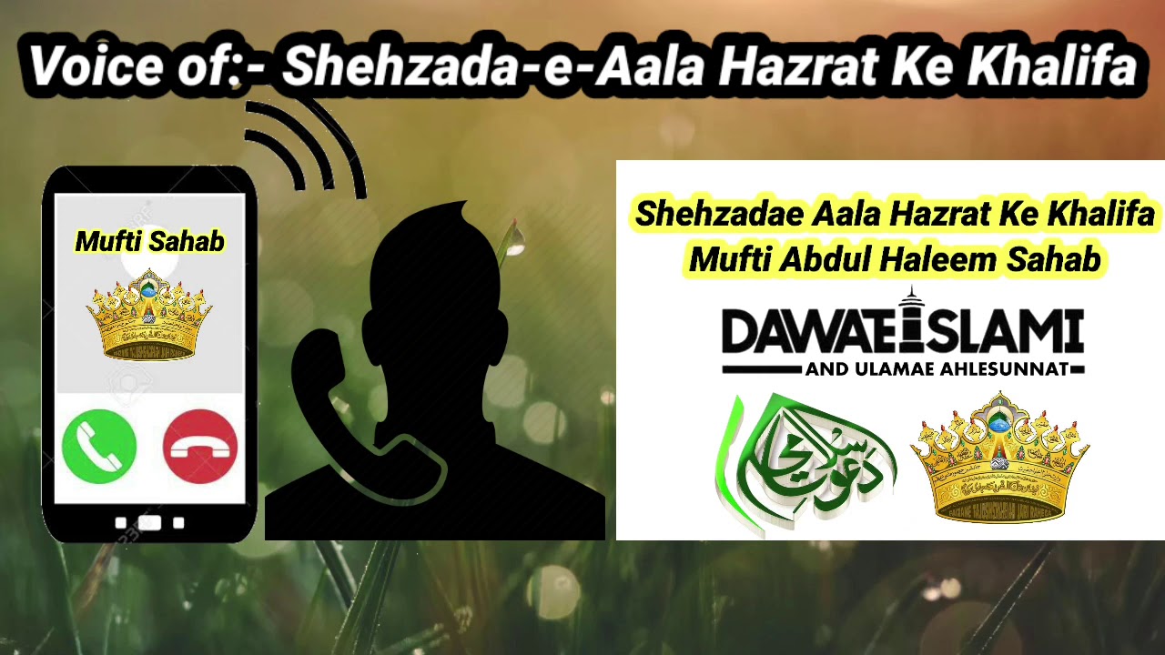 Khalifa Shehzadae Aala Hazrat | Mufti Abdul Halim | Kia Dawate Islami Sunni Nahi | Call Recording