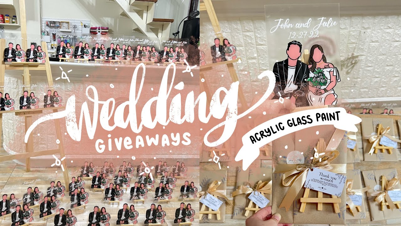 Paint with me! 45pcs of Acrylic Glass Painting | Wedding Giveaways | Munis Art Studio