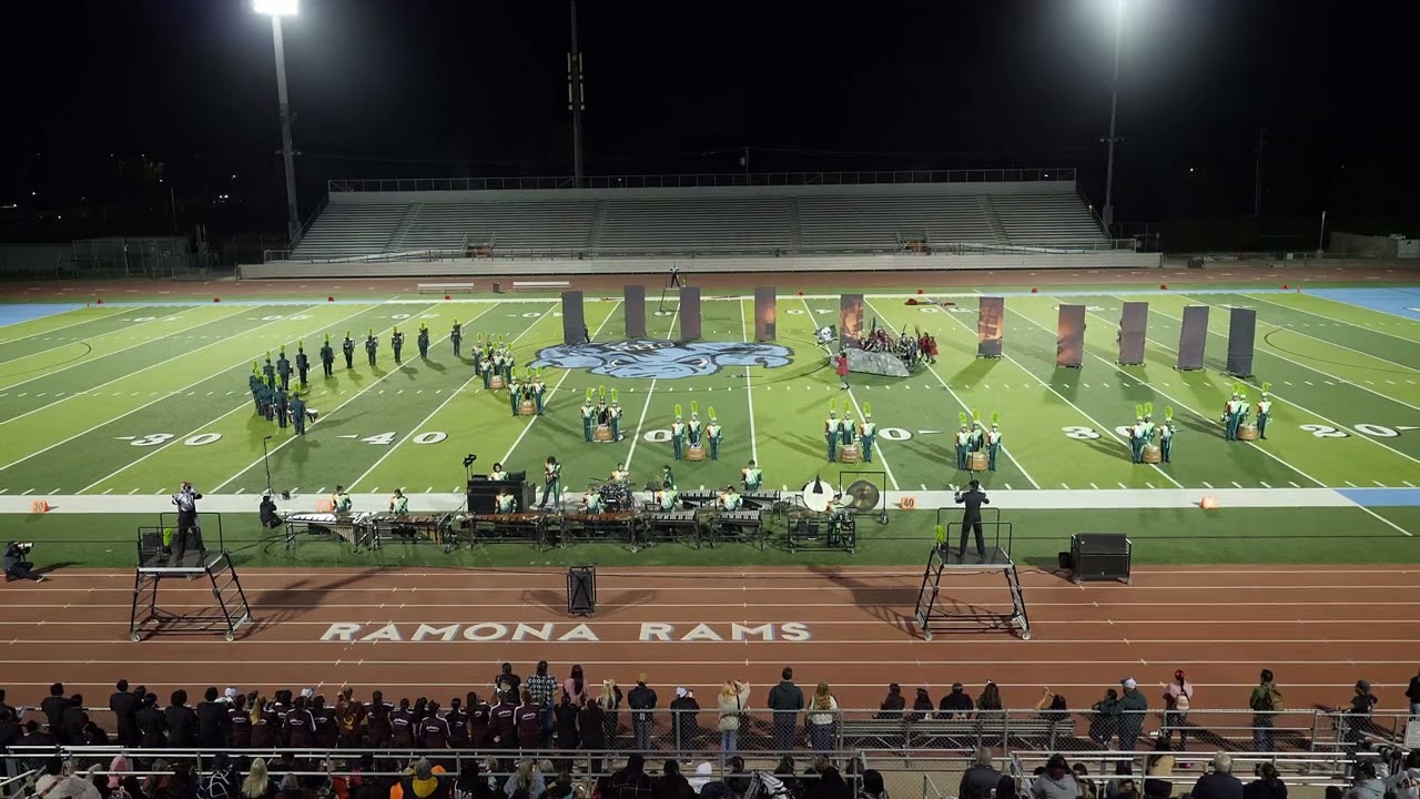 Riverside Polytechnic Band and Color Guard, RUSD Band Extravaganza Performance. 10/22/2025