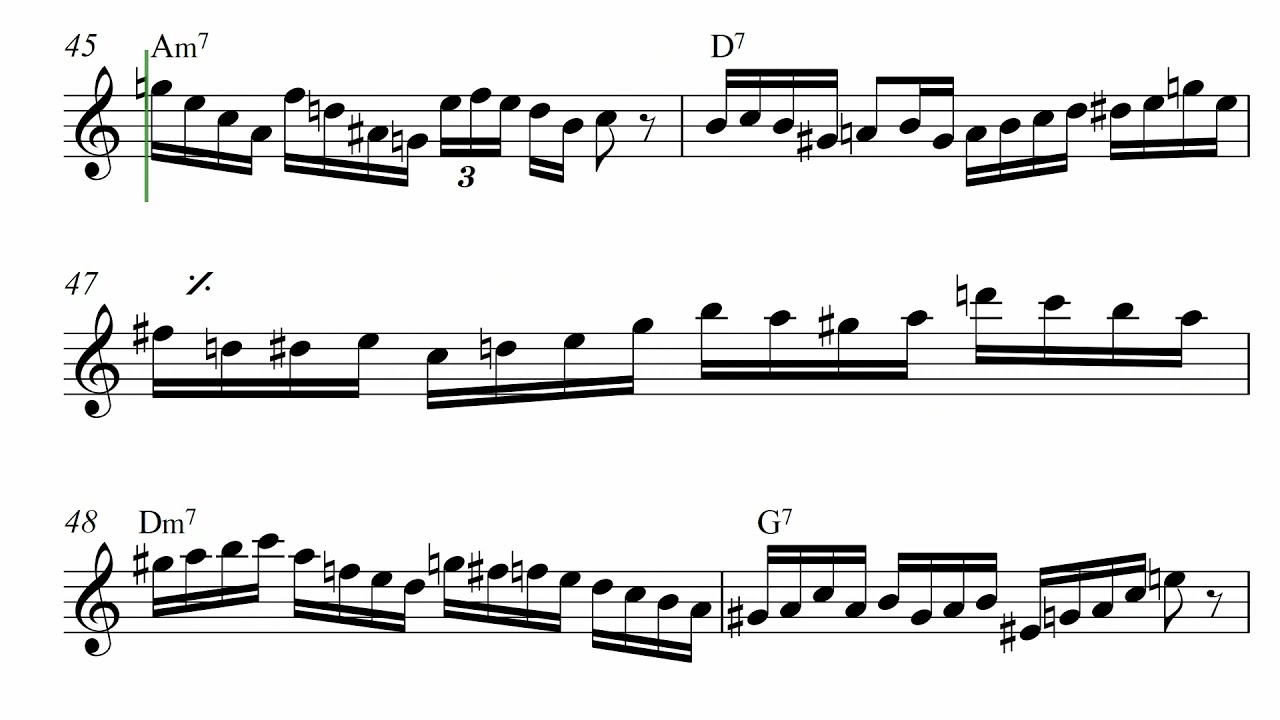 There Will Never Be Another You - Sonny Stitt Transcription