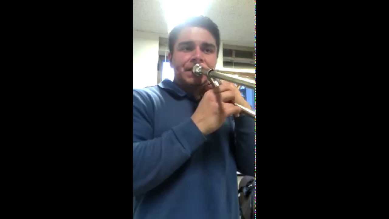 Jazz trombone solo on 