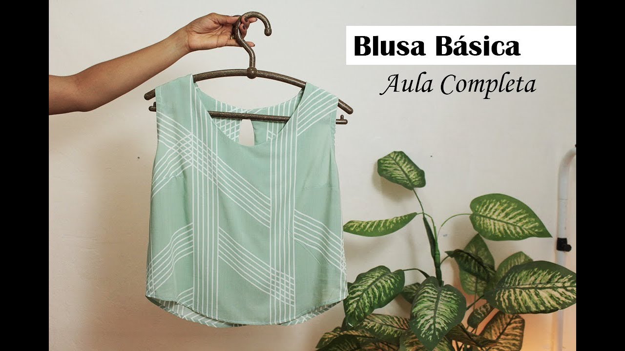 Molde e Costura Blusa básica que TODO INICIANTE deve fazer| Aula completa com MUITAS DICAS