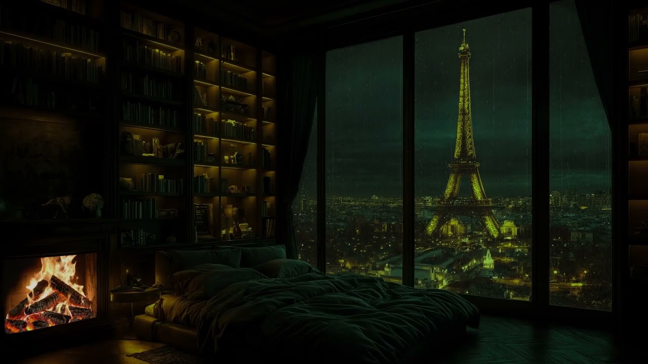 99% FALL ASLEEP IN SECONDS with INTENSE City Rain & Fire Sounds in Rainsound City Window🔥😴No Ads