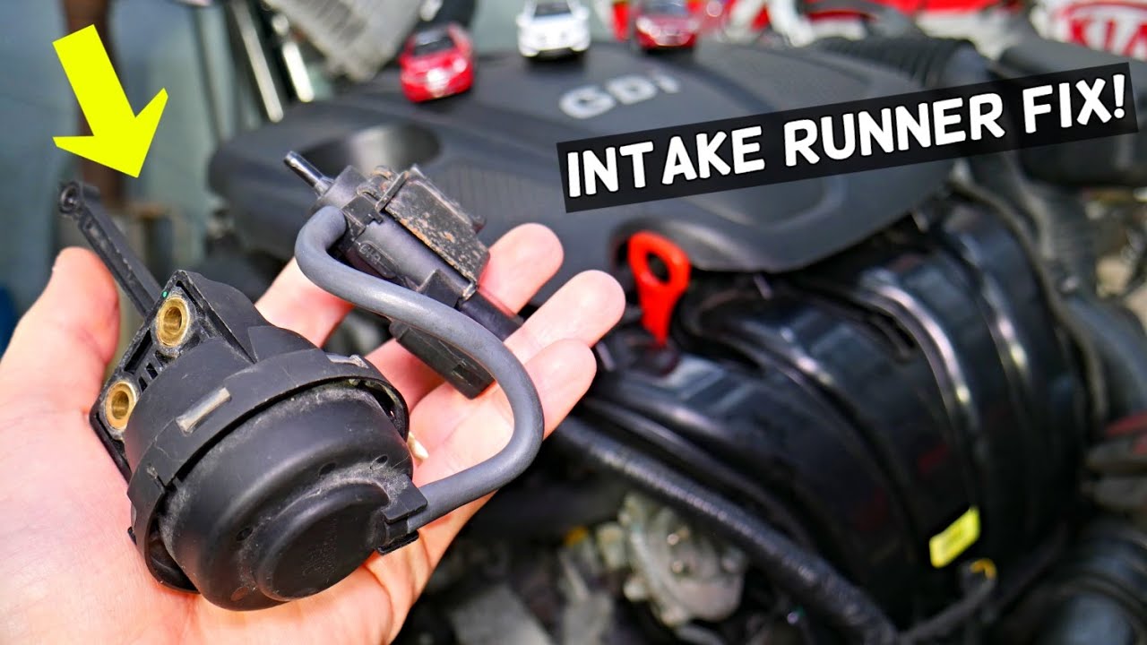 INTAKE RUNNER SOLENOID ACTUATOR REPLACEMENT REMOVAL HYUNDAI KIA 2.4 GDI ENGINE
