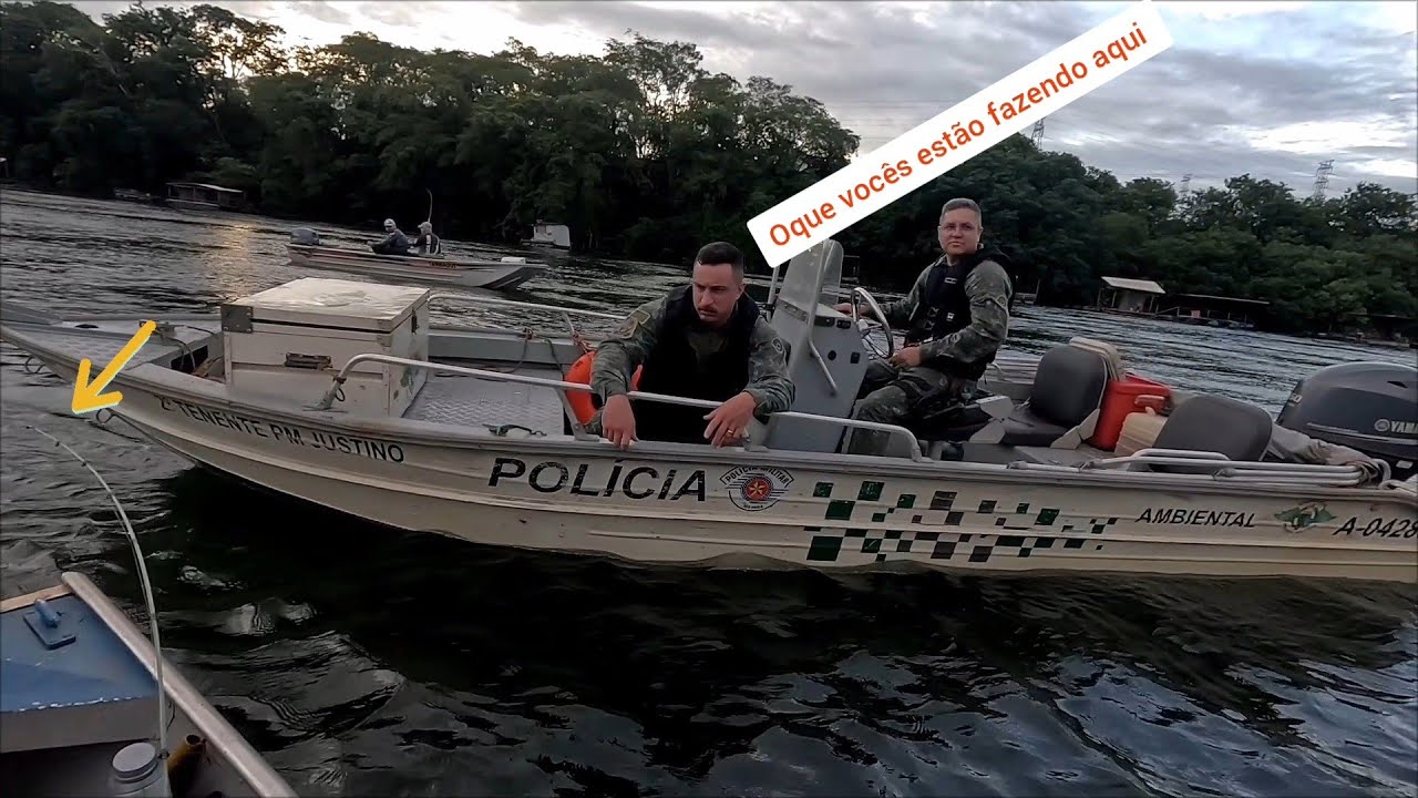 tava nas corredeiras pescando Piau a polícia chegou revistou o meu barco e disse....Rio grande 
