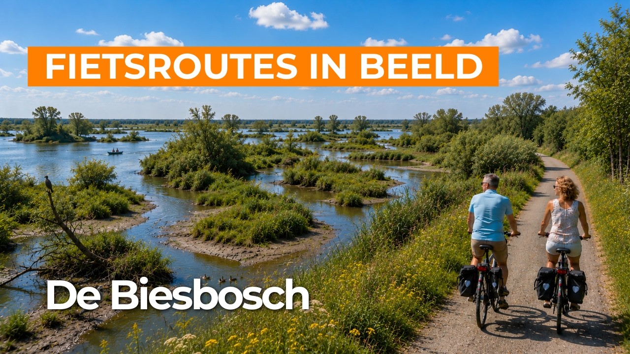 Nationaal Park De Biesbosch  | 4K Virtueel Fietsen door Noord-Brabant (POV)