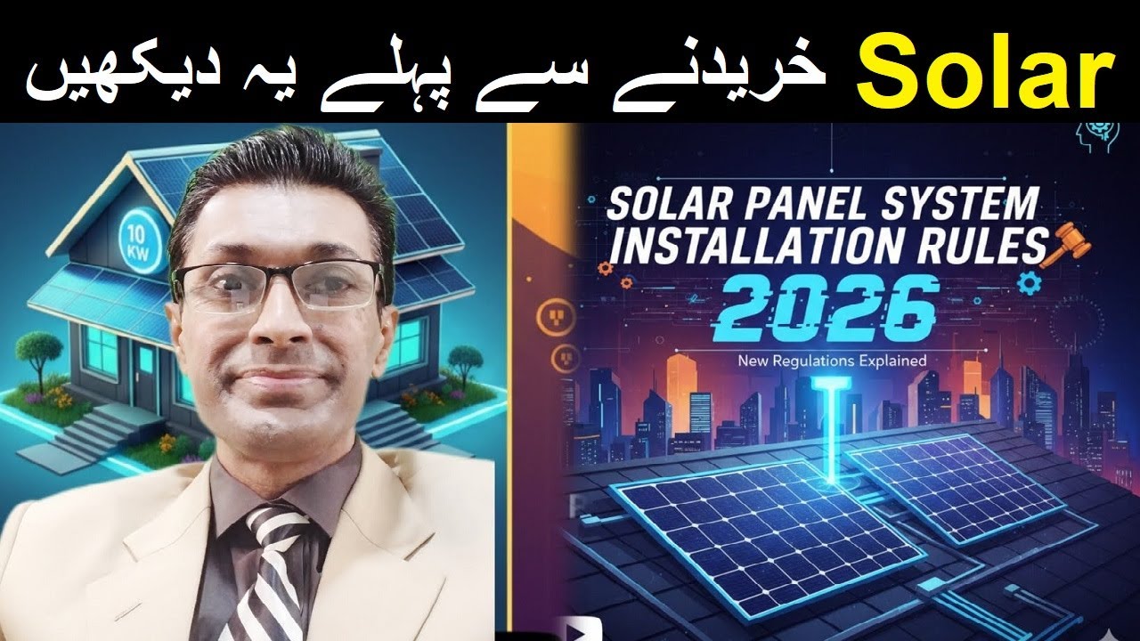 Pakistan Solar System Installation Rules 2026 | Solar Panel with Batteries