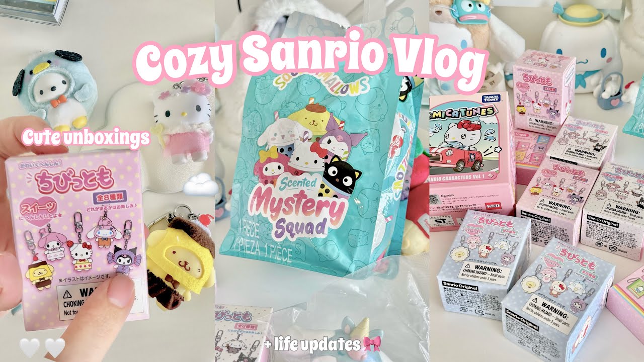 🎀 cute sanrio unboxings 💖 July Sanrio vlog
