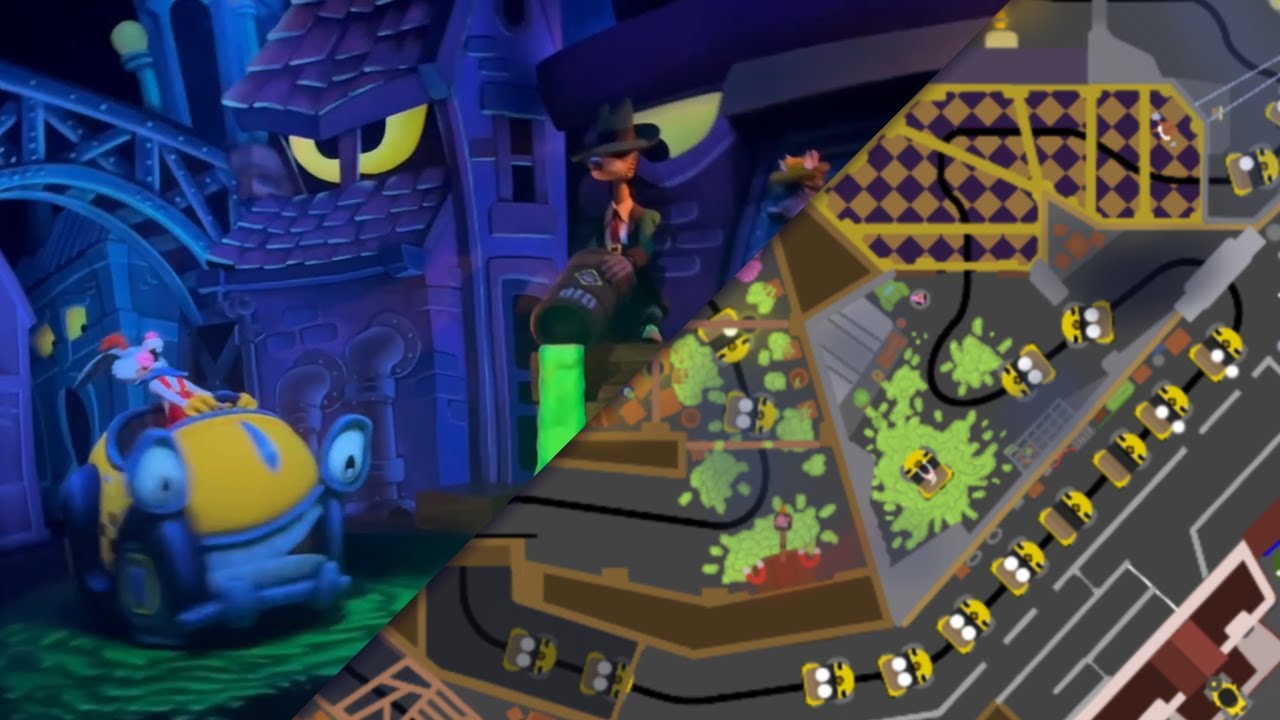 Roger Rabbit's Car Toon Spin | Layout Side By Side