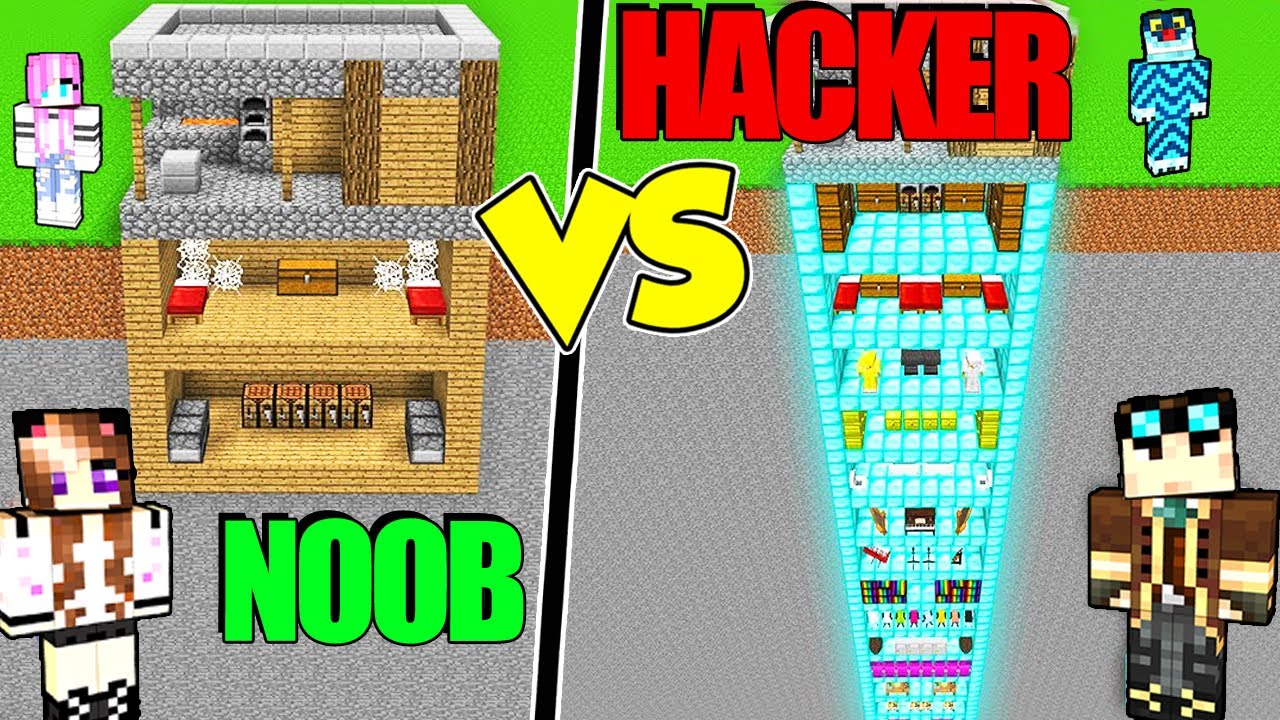 CASA PROFONDA HACKER CONTRO CASA NOOB SU MINECRAFT!!