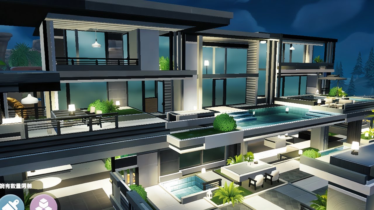 Move into a modern premium minimalist mansion in Heartopia