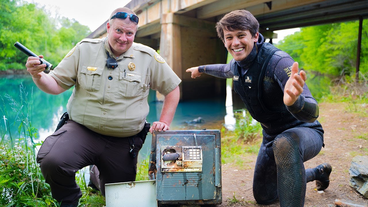 Found Stolen SAFE Underwater Police Called! (What's Inside?!?)