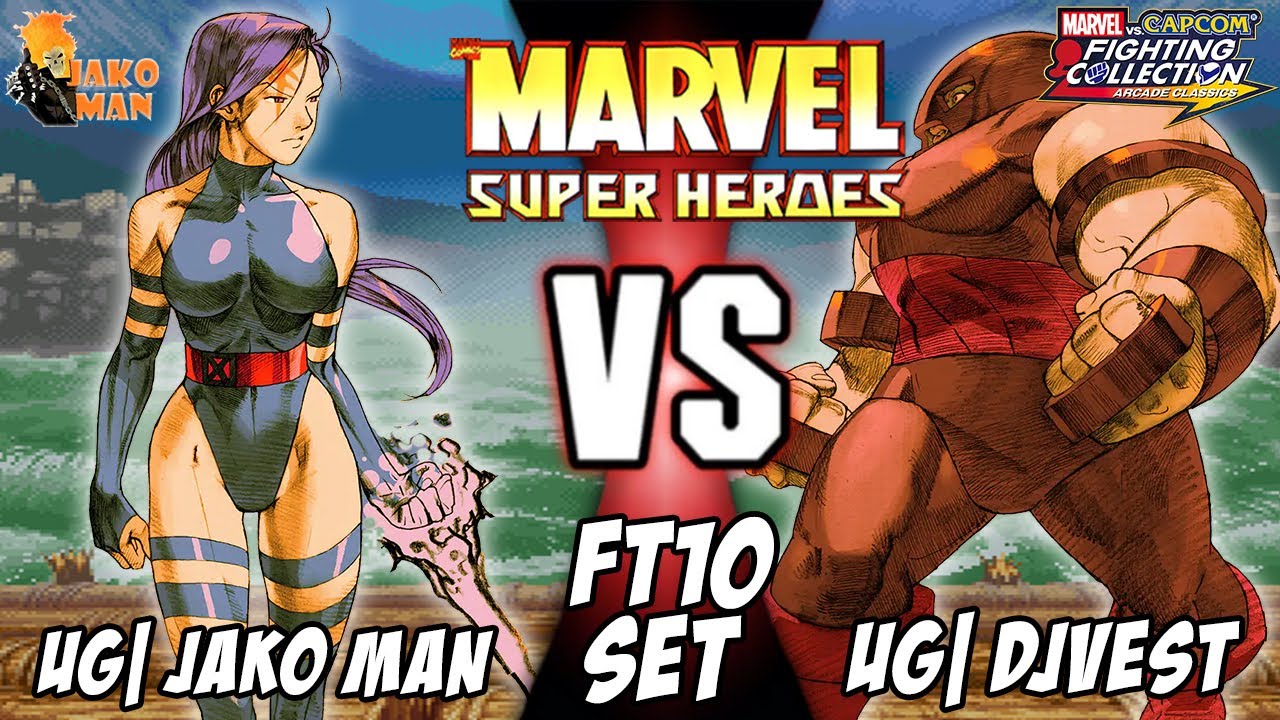 MVC Fighting Collection: Marvel Super Heroes - UG| Jako Man VS UG| DJVest (Juggernaut) FT10 Set