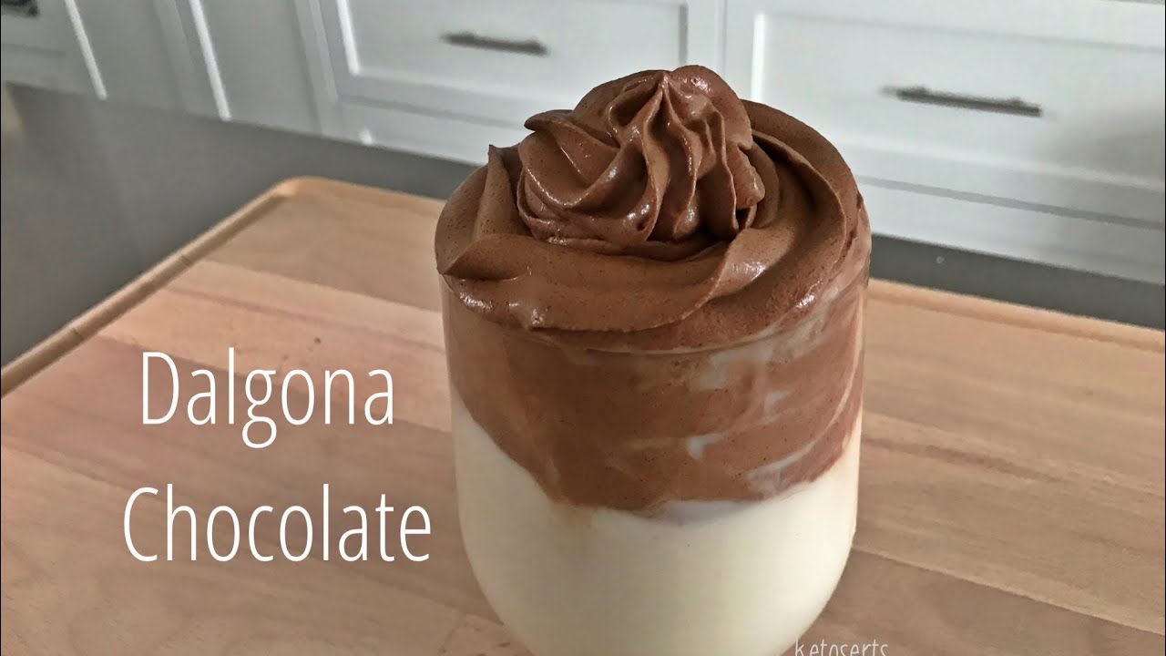 Sugar-Free Dalgona Chocolate  | Keto Low Carb
