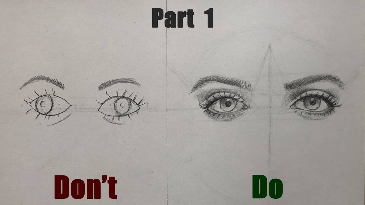 5 Mistakes while Drawing Eyes with Beginners - Part 1 | Perfect Eye Drawing Techniques for Beginners