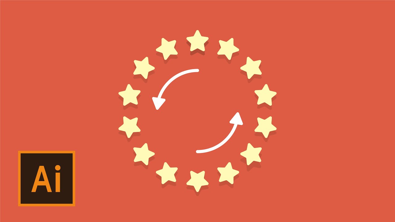 Truco para Rotar Objetos de Forma Simétrica Radial en Adobe Illustrator | Tutorial Diseño Gráfico