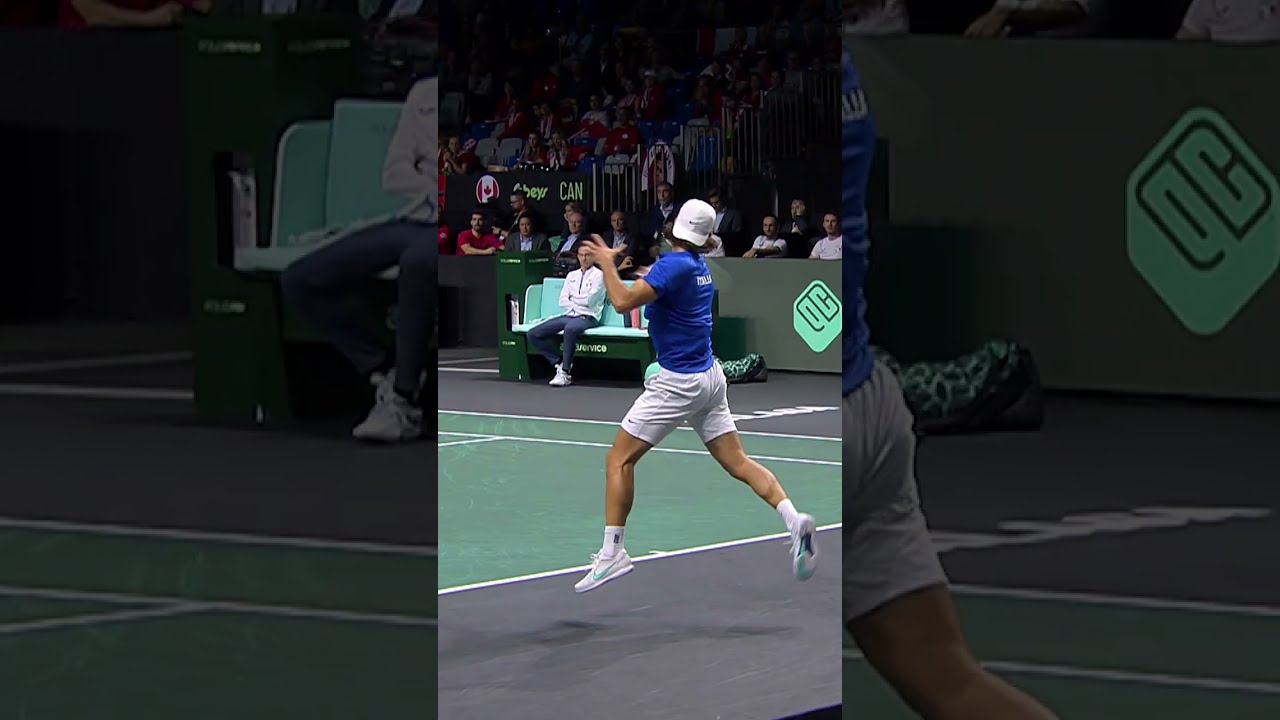 #Shorts - Lorenzo Musetti Hot Shot - Davis Cup by Rakuten Final 8 2022
