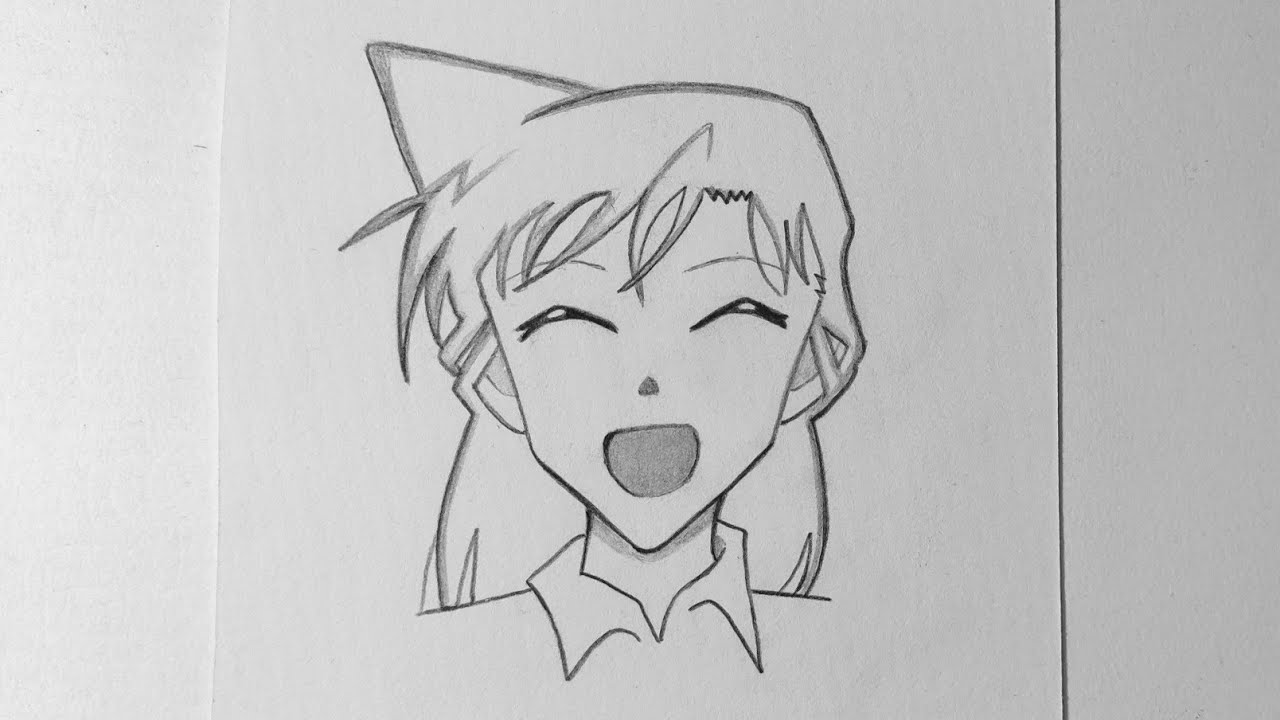 رسم ران من انمي المحقق كونان/ رسم انمي