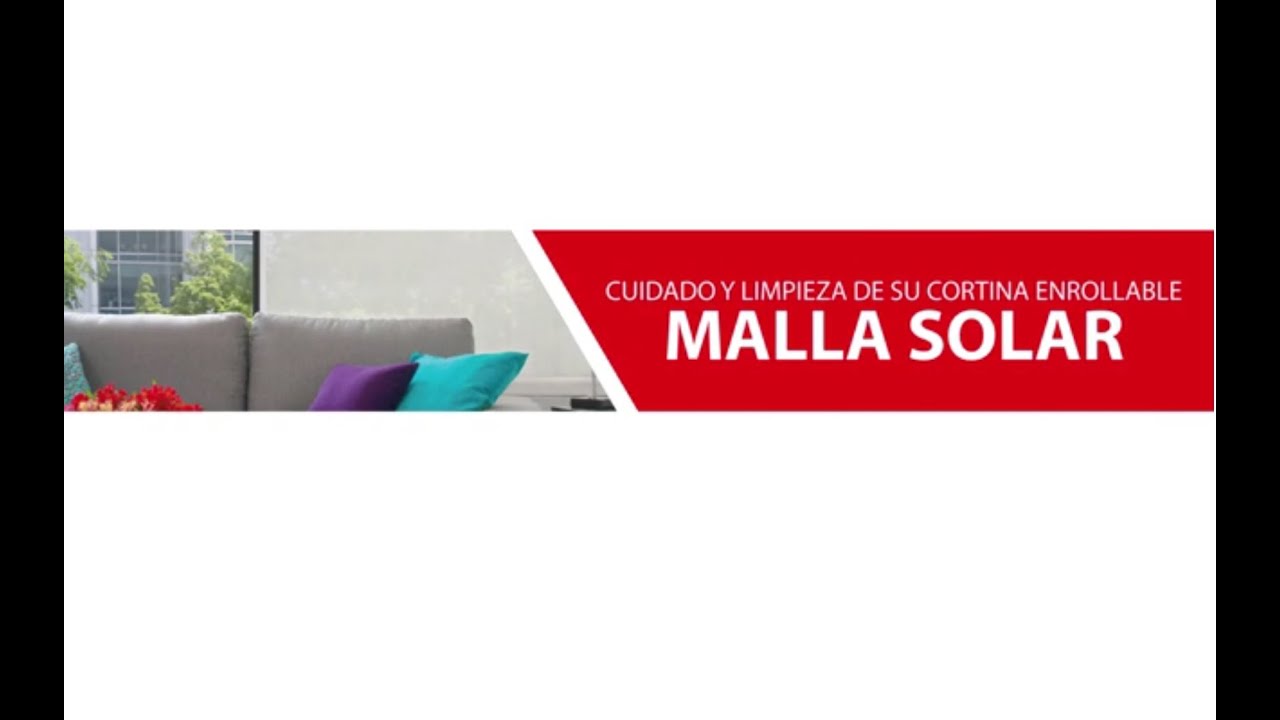 MALLA SOLAR CUIDADO Y LIMPIEZA