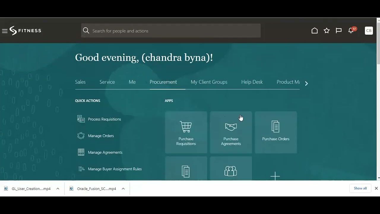 Creating of Suppliers In Oracle Fusion