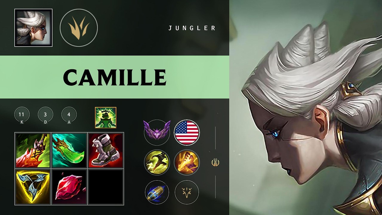 Camille Jungle vs Karthus - NA Master Patch 26.10