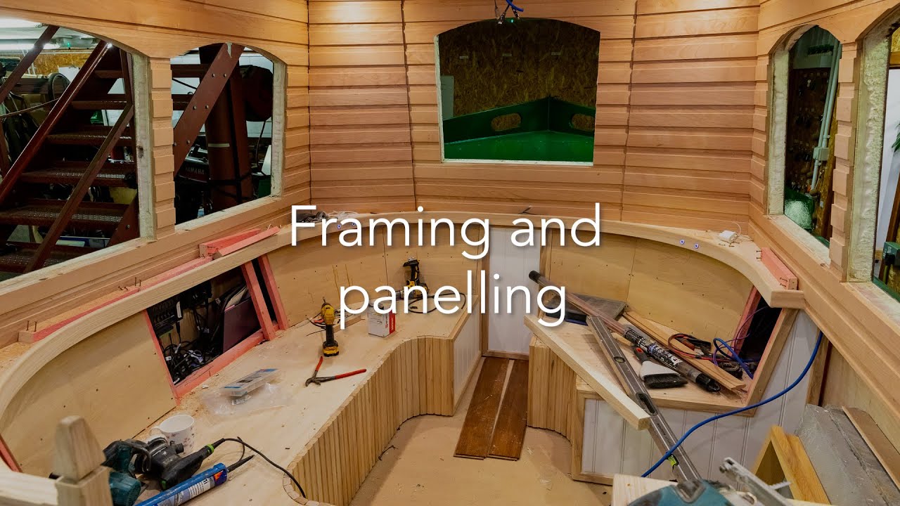 How We Build Our Canal Boats - step 8 | Framing and panelling