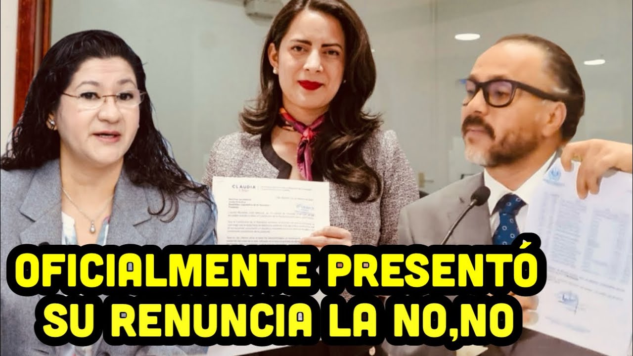 NO MÁS CANDIDATURA PARA CLAUDIA, YA RENUNCIÓ OFICIALMENTE