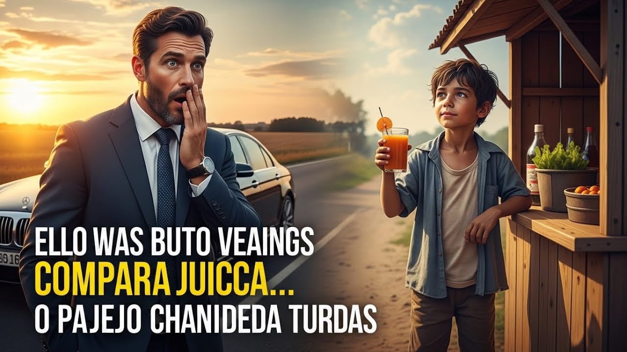 O MILIONÁRIO SÓ PAROU PARA COMPRAR SUCO, MAS O GAROTO NA ESTRADA MUDOU SUA VIDA PARA SEMPRE....!!!!!