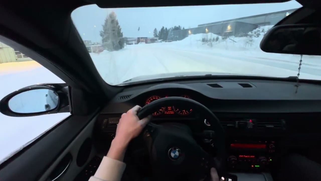 Short industrial winter run ( BMW E90 318D DRIFT )
