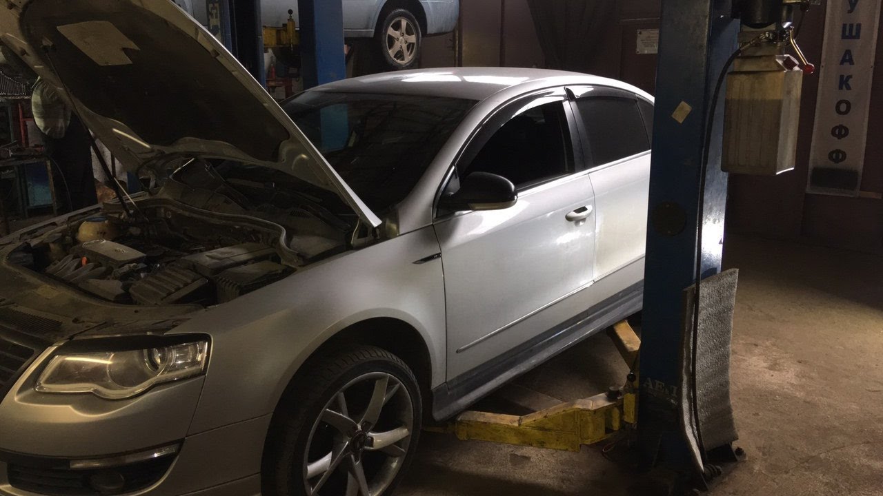 VW Passat B6 2.0 FSI - Тюнинг выхлопа на нержавейке