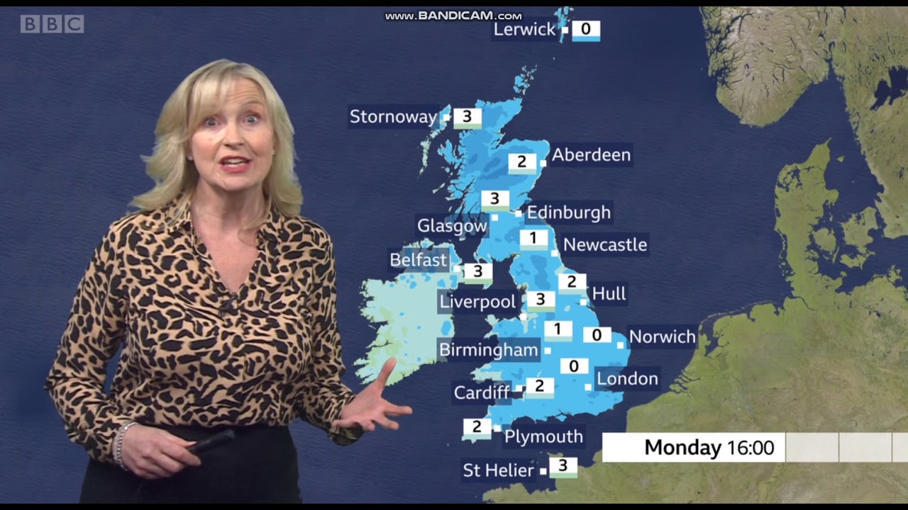 Carol Kirkwood BBC Weather February 8th 2021 HD