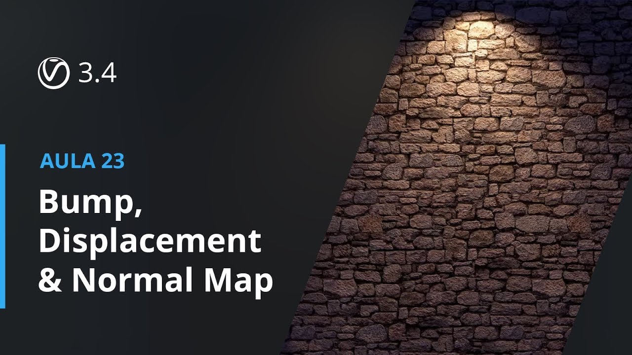 Vray 3.4 para SketchUp - Aula 23: Bump, Displacement & Normal Map