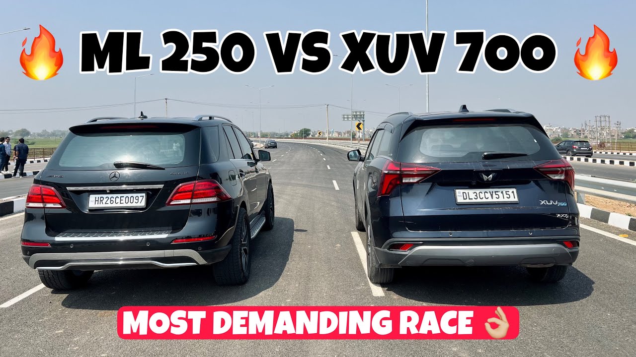 MERCEDES ML 250 VS XUV700 PETROL DRAG RACE 🔥
