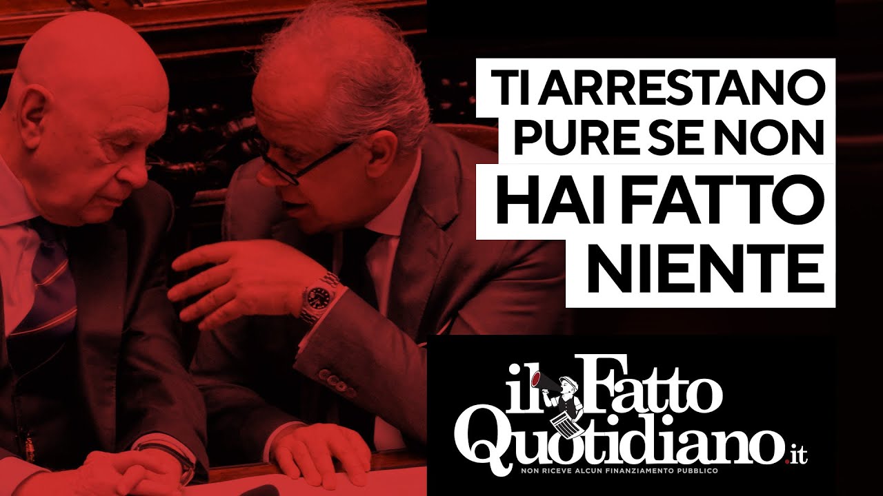 Prigione preventiva per 12 ore. É democrazia? La diretta con Peter Gomez e Antonio Massari