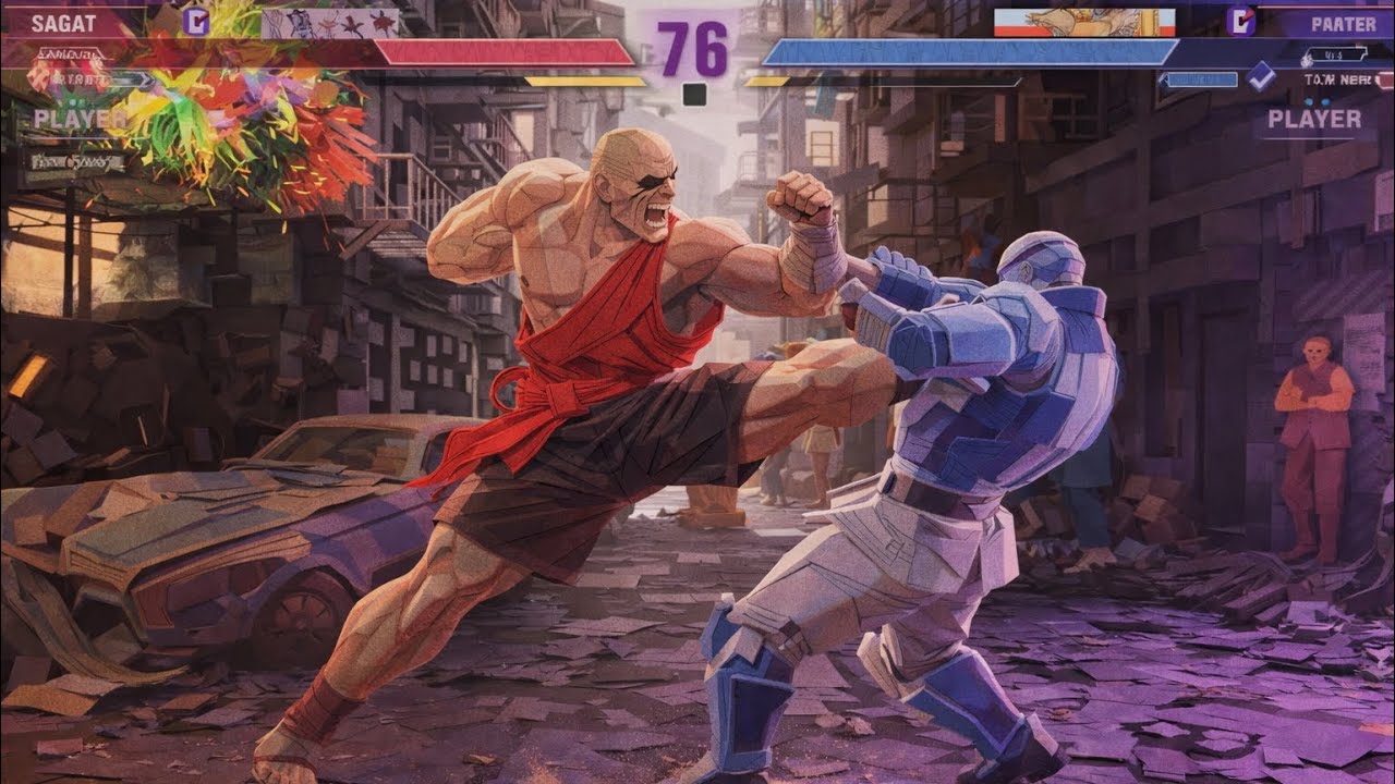 Street Fighter 6 M. Bison VS Sagat Tiger