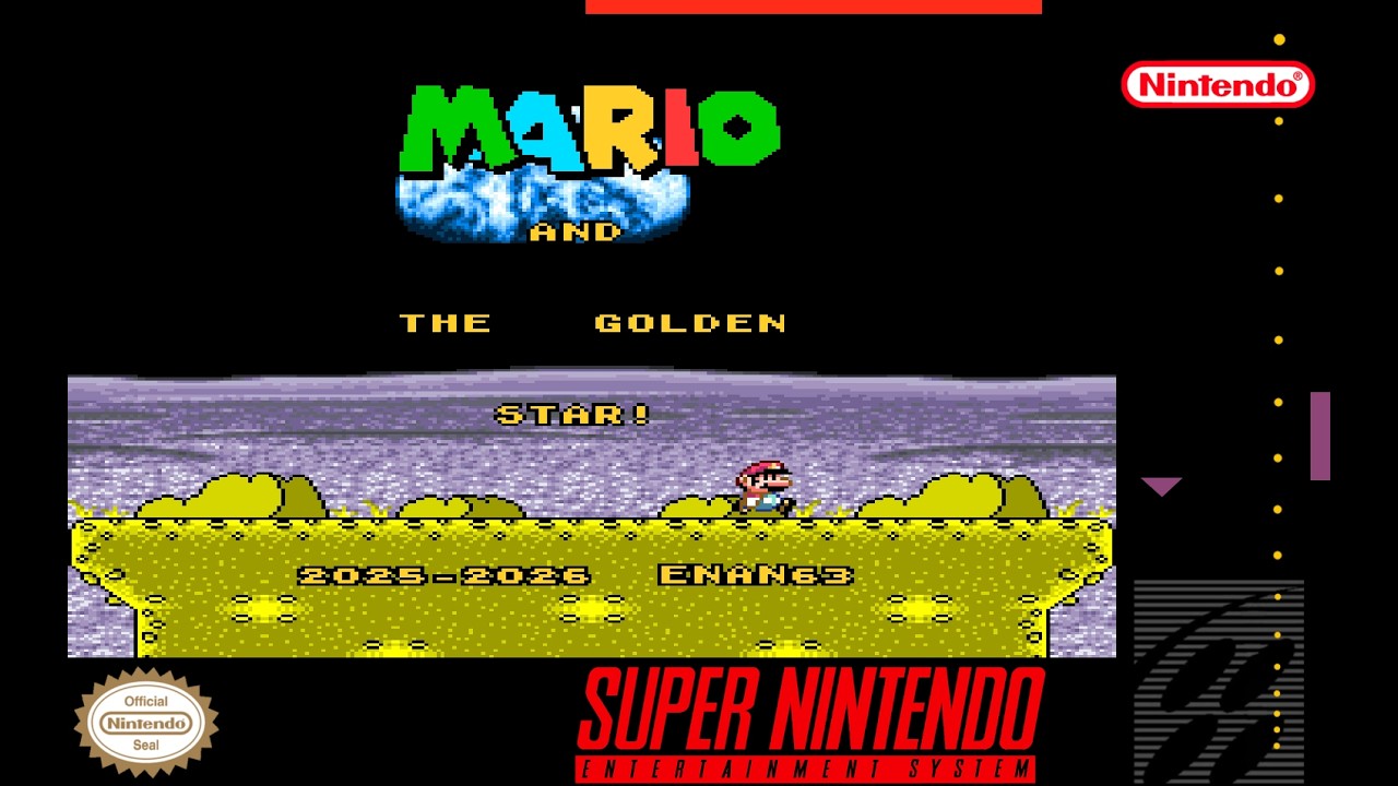[4K/60FPS] Mario And The Golden Star (2025-2026) SMW Hack Longplay