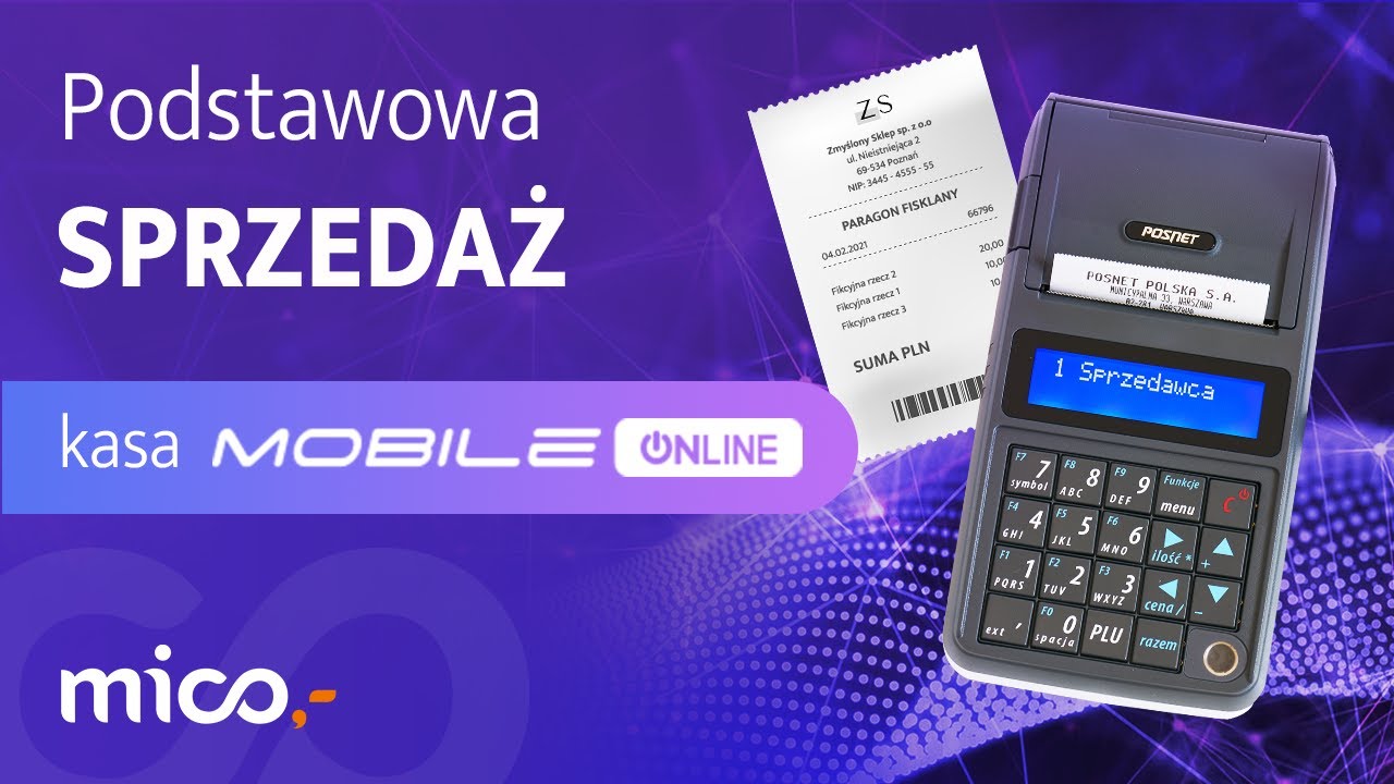 Sprzedaż i anulowanie paragonu na kasie Posnet Mobile Online 🧾💰