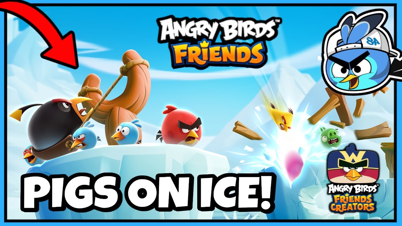 Игровой процесс турнира Angry Birds Friends «Свиньи на льду»! 🧊