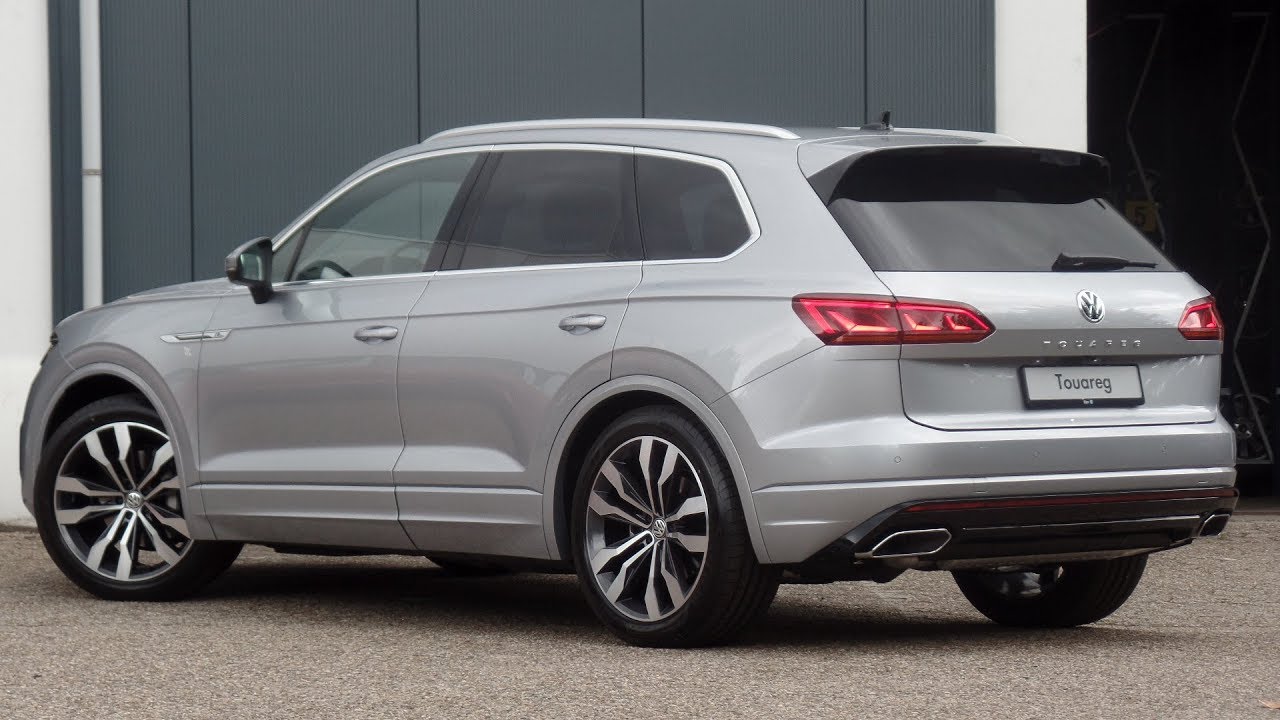 Volkswagen NEW Touareg R-Line 2018 Antimonial silver 21 inch Suzuka walk around & detail inside