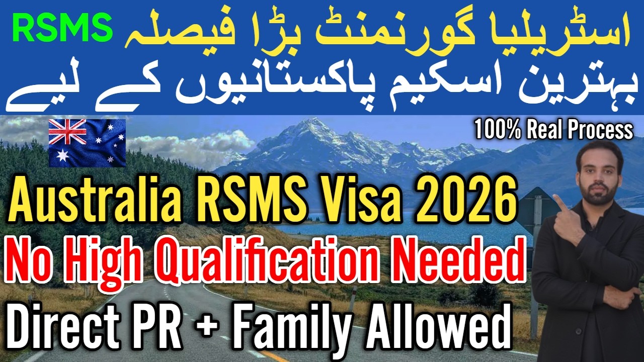 Big News Australia RSMS Visa Open 2026  Direct PR + Family Allowed | 100% Real Process Step-by-Step
