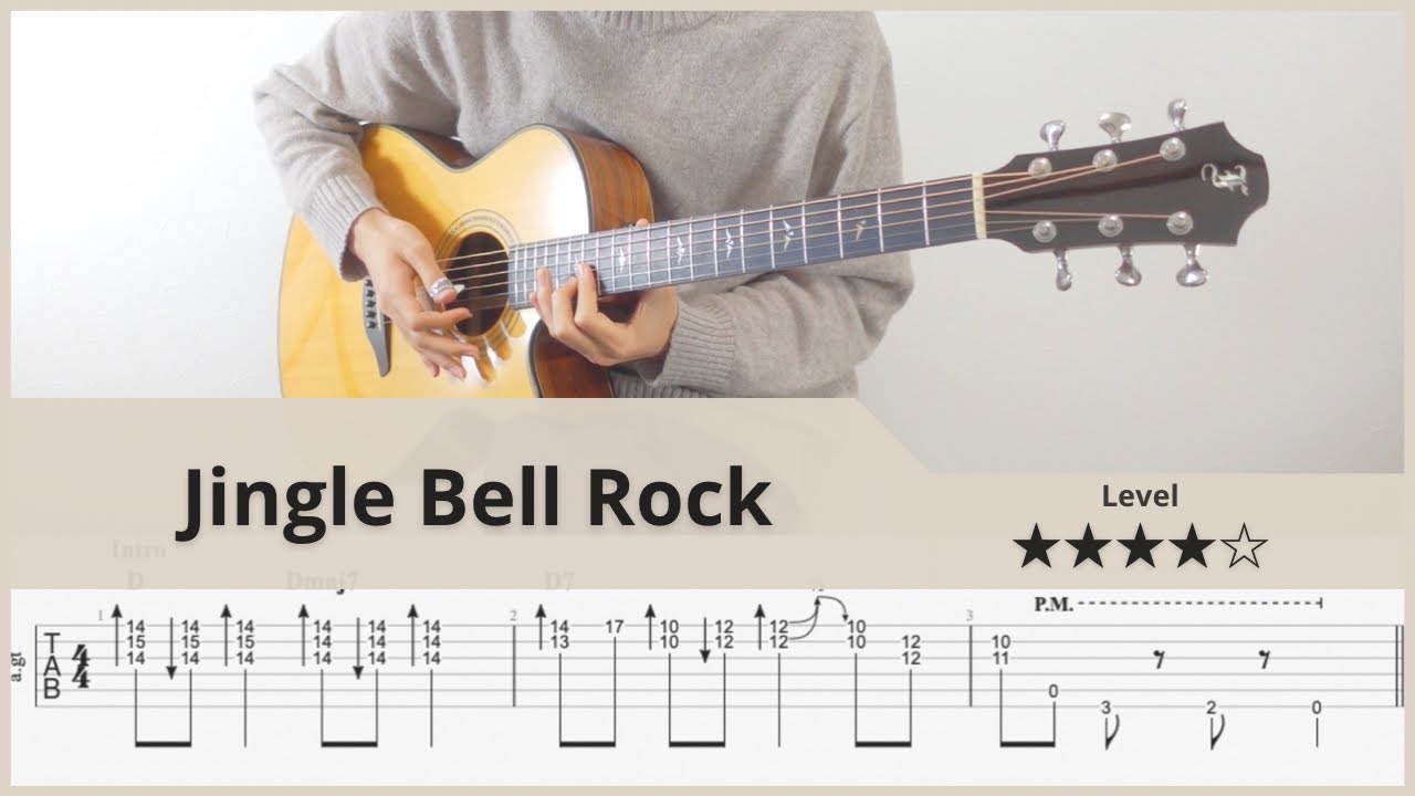【TAB】Jingle Bell Rock - FingerStyle Guitar ソロギター【タブ】
