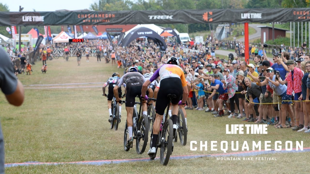 Live Finish Line Camera | 2025 Life Time Chequamegon Mountain Bike Festival Finish Line Camera