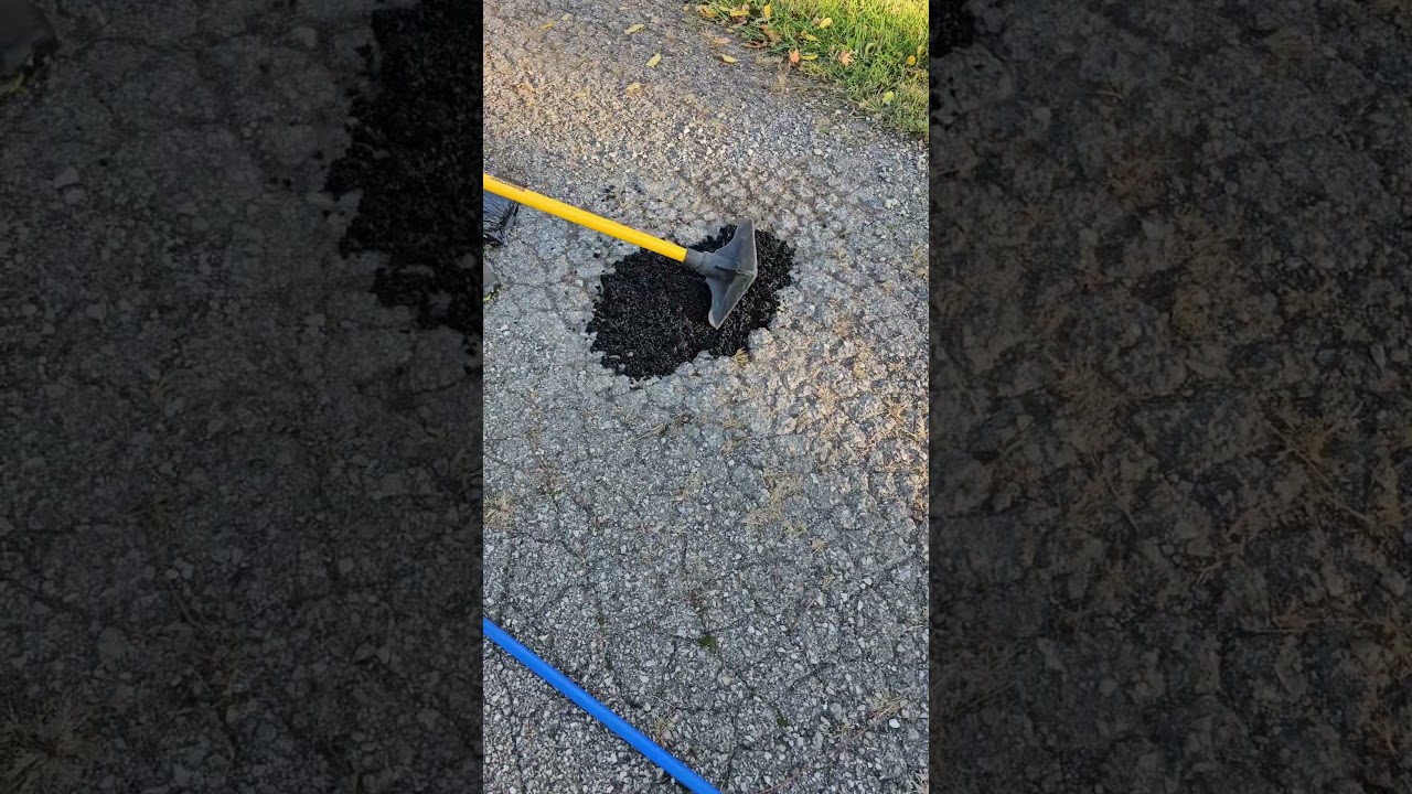 Easy DIY Pothole Repair For Asphalt Driveways