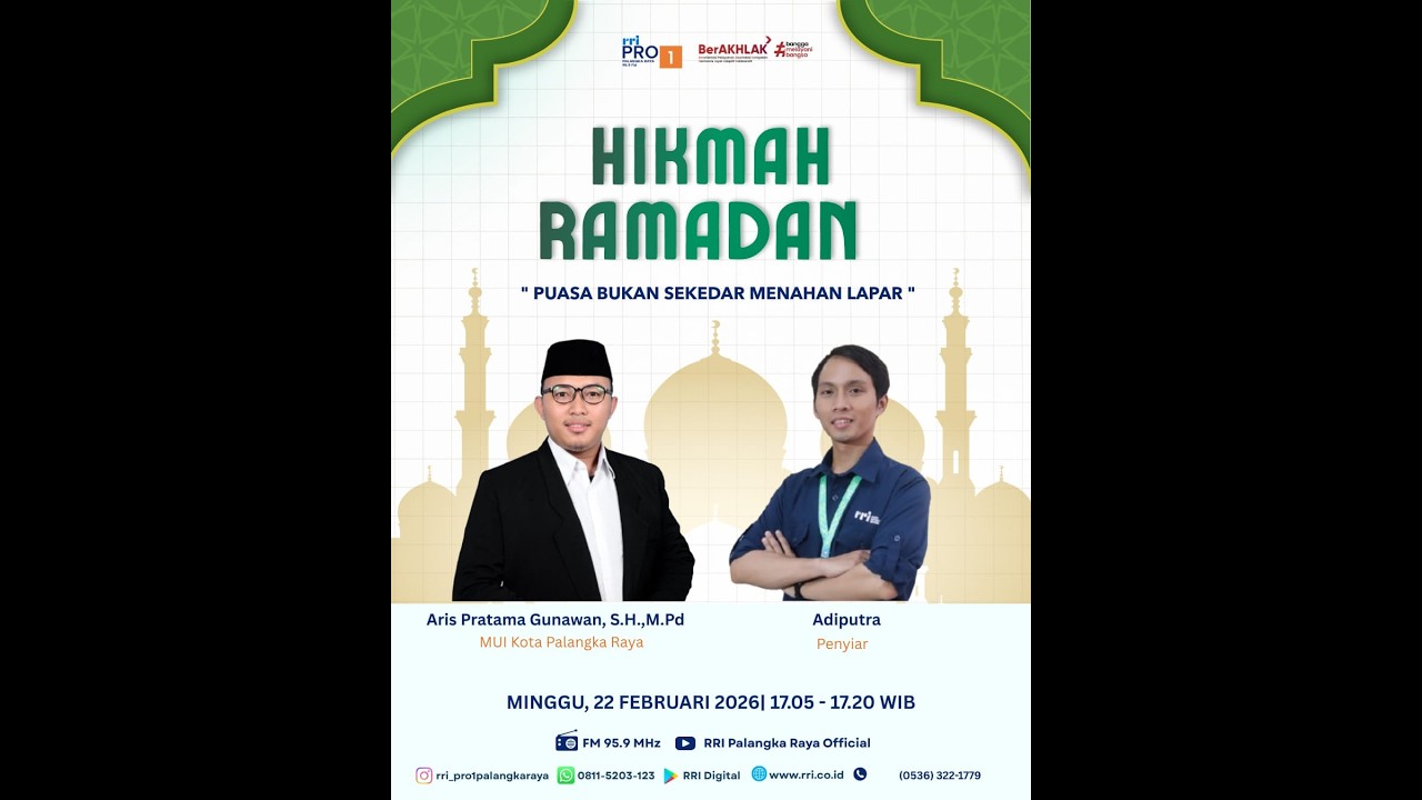HIKMAH RAMADHAN - PUASA BUKAN SEKEDAR MENAHAN LAPAR