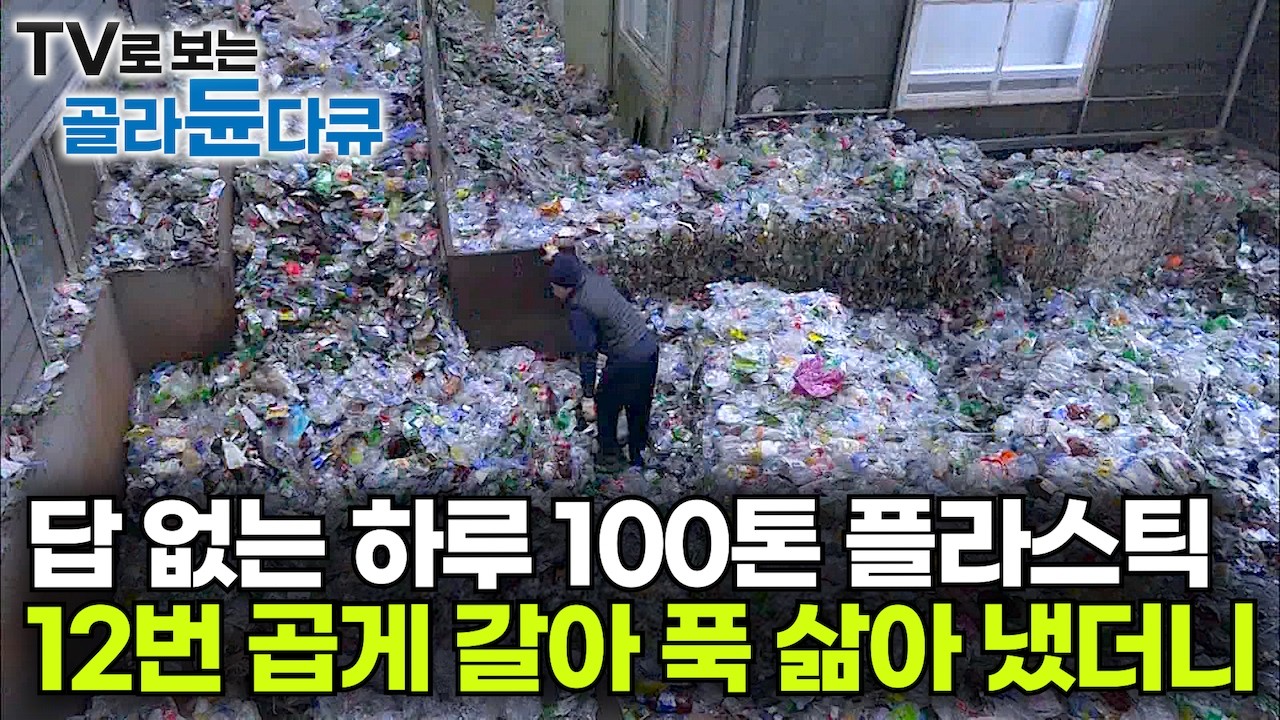 답도 없는 플라스틱 쓰레기 어떻게 재활용하나 봤더니 해외 수출까지 한다｜한국의 진짜 플라스틱 재활용 재생 공장｜쓰레기의 재탄생｜재쟁 섬유｜극한직업｜#골라듄다큐