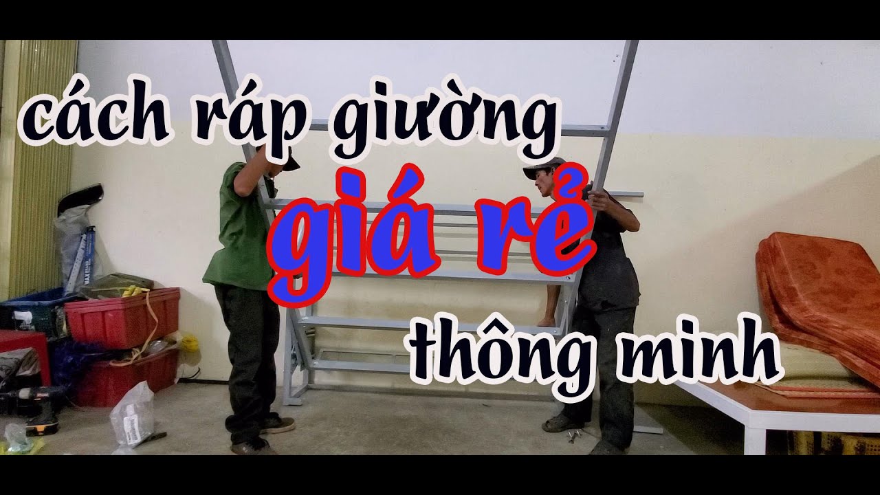 giường gấp thông minh / giường sắt giá rẻ - cách ráp giường thông minh
