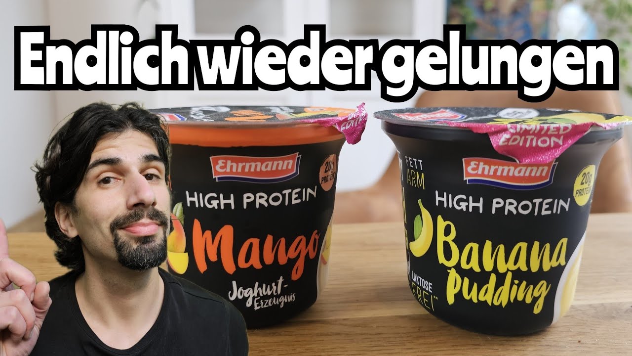 Neues von Ehrmann: Mango Joghurt und Bananen Pudding High Protein